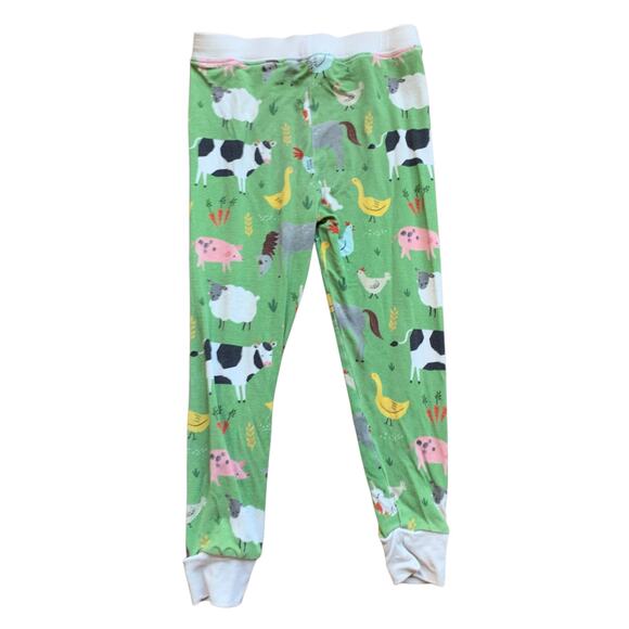 Little Sleepies Green Farm Animals Pajamas - Picture 6 of 10